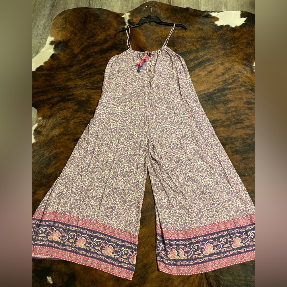 Spell Little Bird Jumpsuit in Lavender Floral Wide-Leg - Picture 5 of 7